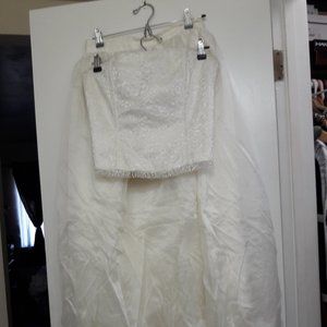 Two piece bridal wear